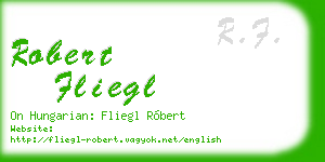 robert fliegl business card